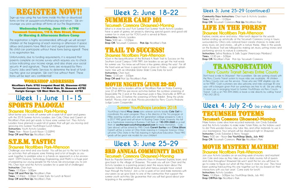 Youthshops Flier 20182